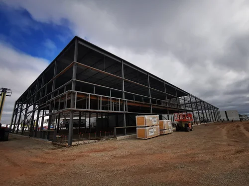Structural steel columns, beams and roof joists with metal deck — VanKirk